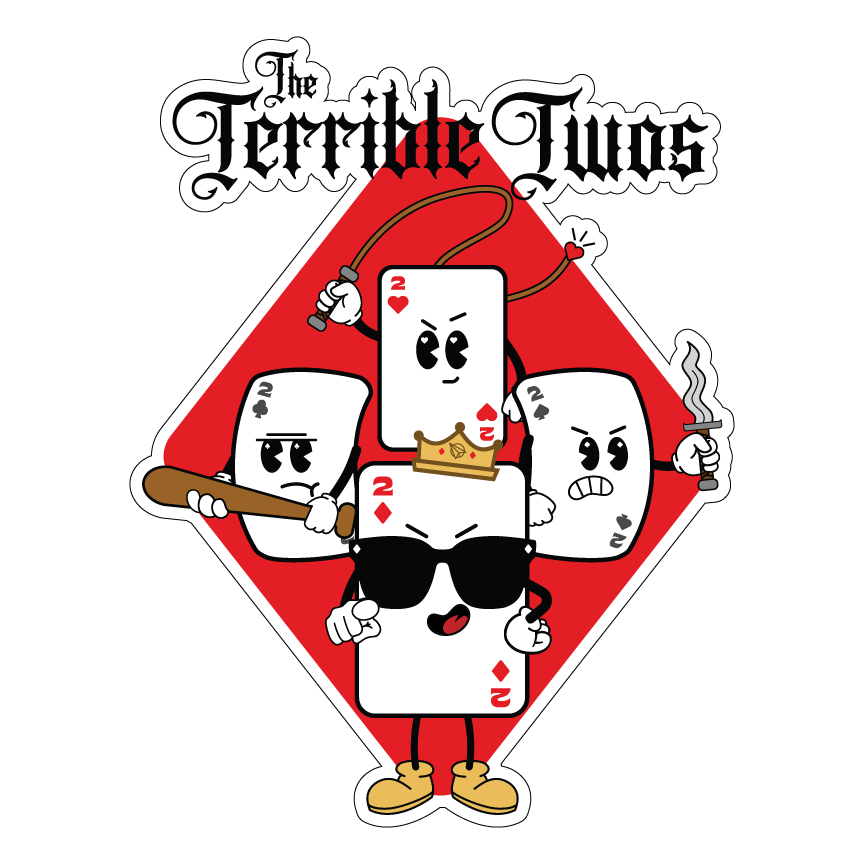 Terrible Twos 3" Vinyl Sticker