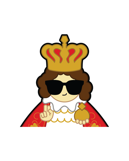 Peek-a-Boo Santo Niño 4" Vinyl Sticker